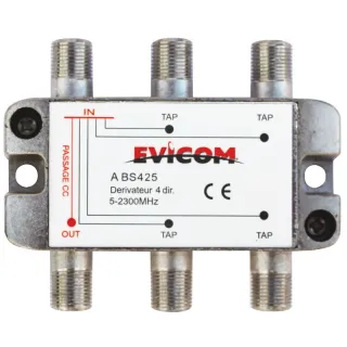 Dérivateur 5 - 2 300 MHz 4 sorties  -25 dB