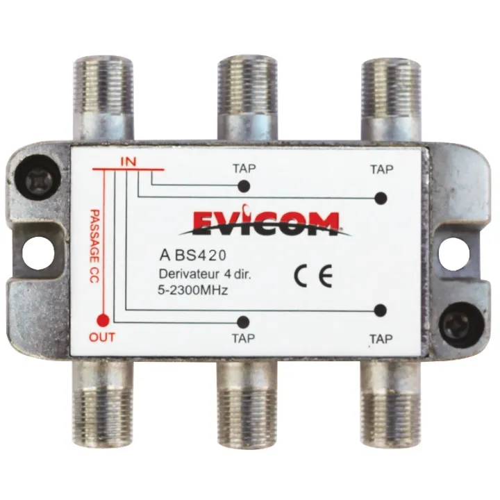 Dérivateur 5 - 2 300 MHz 4 sorties  -20 dB