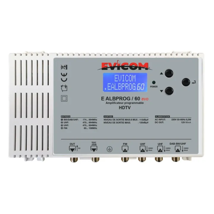 Amplificateur 60 Db Programmable 32 Canaux À Très Haute Sélectivité