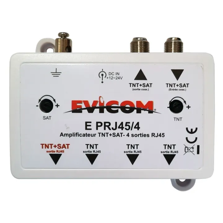 Amplificateur Hf/Rj45 Pour Distribution Sur Réseau Ethernet