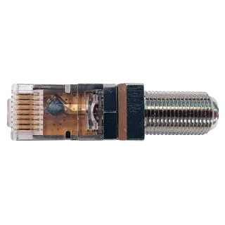Sachet de 10 adaptateurs Balun RJ45 vers F 