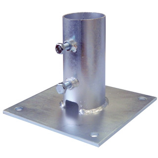 Plaque De Base Acier Pour Mâts Jusqu'À 50Mm De Diamètre