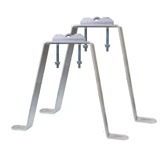 Fixation Murale En M Avec Déport De 45 Cm (Zinc Bichromaté)