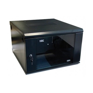 Coffret 19 Acier Laminé Porte Vitrée Avec Serrure Ip120 Ik10 12