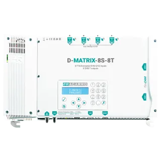 Transmodulateur 8 Entrées Sat + Ci Vers 8 Sorties Cofdm/Qam