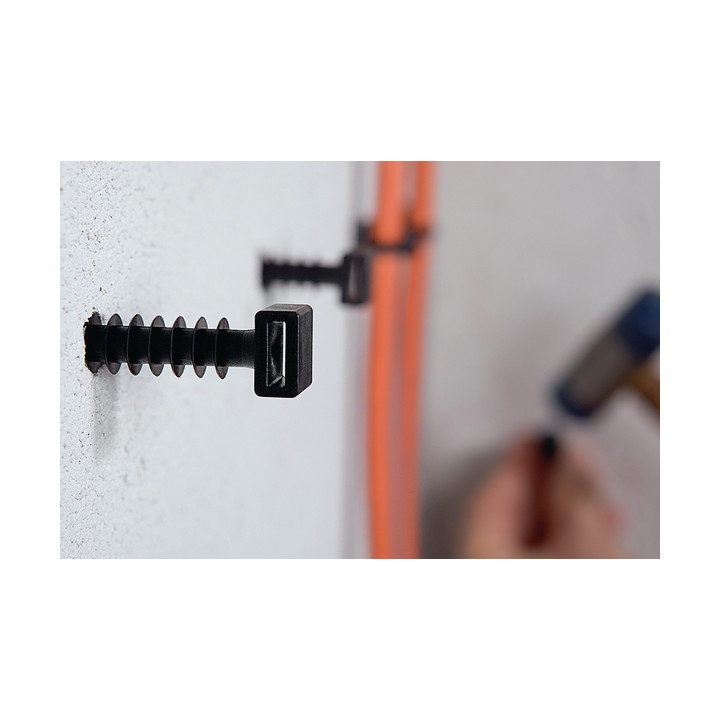 Cheville Murale À Frapper Pour Trou Ø 7 À 8 Mm En Pa6Hir Noir - Lok01