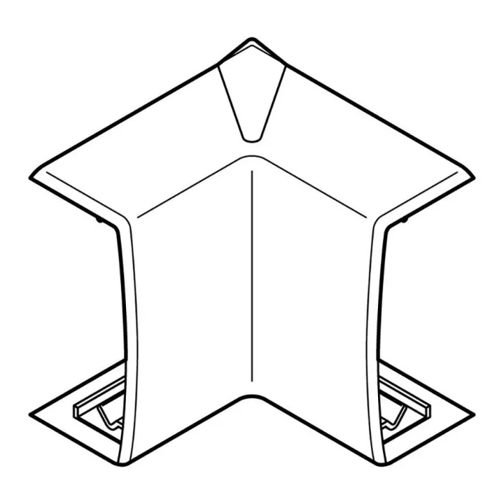 Angle Intérieur Variasouple +Ou-7° Pour Moulure Keva 50Mmx20Mm -Pvc Blanc Artic