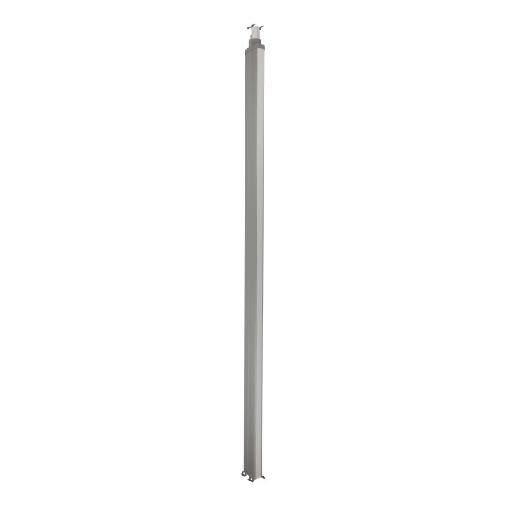 Colonne 2 Cps Logix 3,92M Aluminium Avec Couvercles Pvc Blanc