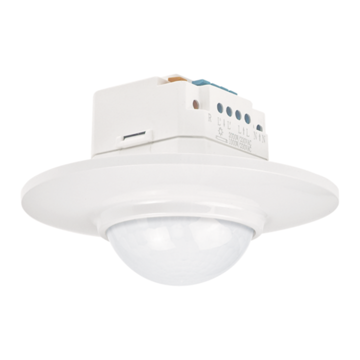 Détecteur Mouvement Swiss Garde, 230V, 14M, 1 Can, Boîte Encast.