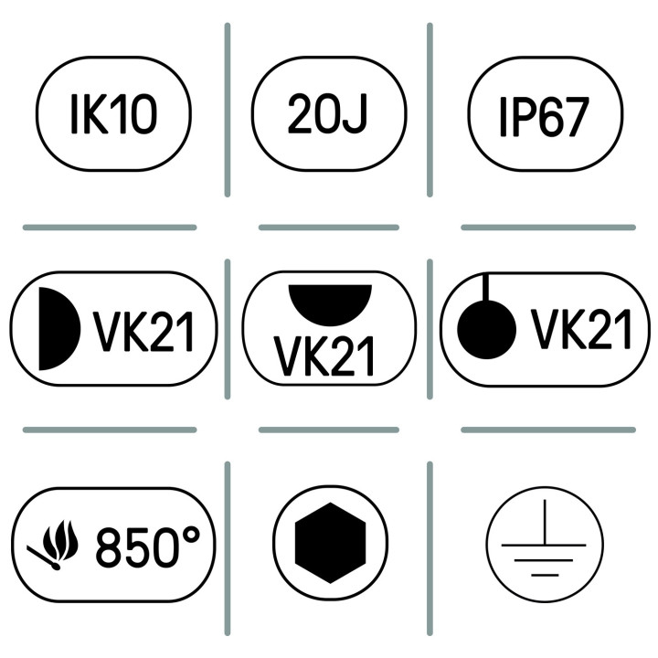 Fila 2 70 opale 3 modules LLC1300 3000K +Détec Pro-1135 mm