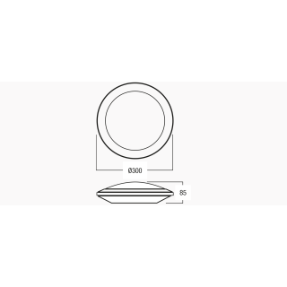 Hublot Triptik Avec Sensor 10/15/22W, Cct, Ip66, 100Lmw, Fin. Blanc