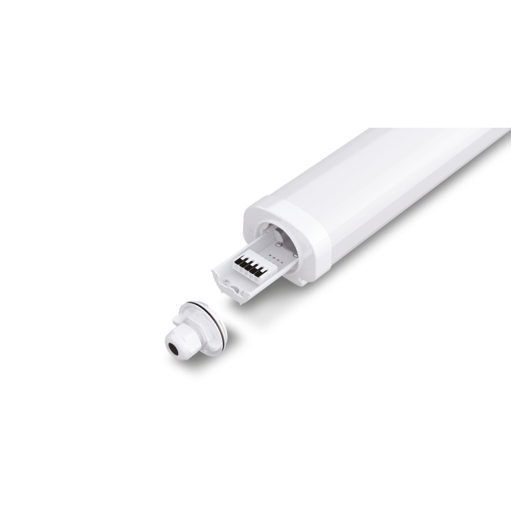 Etanche OSLO 36W, 130 lm/W, 1200 mm, câble trav, 4000K, sensor HF 