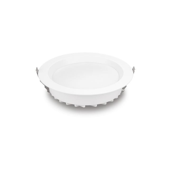 Downlight Horus 18W 8'' 3000K Ip54 Blanc Cutout 200-210Mm