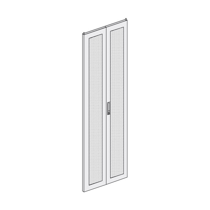 DOUBLE PORTE AV-AR LIGNE 800 VENTILEE 42U LARGEUR 800 