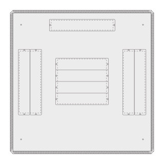 CAPOT SUPERIEUR AVEC 3 ENTREE POUR BAIE 800X800 - LIGNE 500 