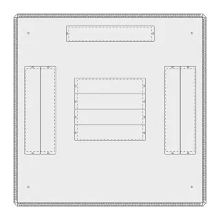 Capot Superieur Avec 3 Entree Pour Baie 800X800 - Ligne 500