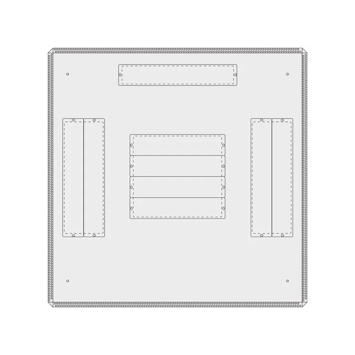 Capot Superieur Avec 3 Entree Pour Baie 800X800 - Ligne 500