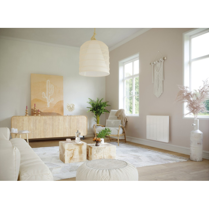 Radiateur Chaleur Douce Connecté Kenya 4 Plinthe 1500W Blanc