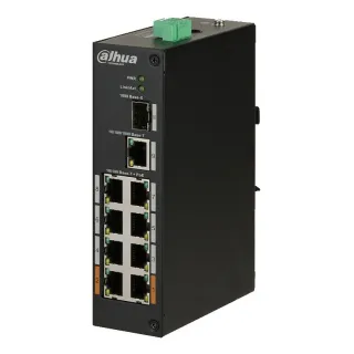 Switch 8 Ports Poe Renforcé, Longue Distance, 1Sfp/1Rj45, 96W