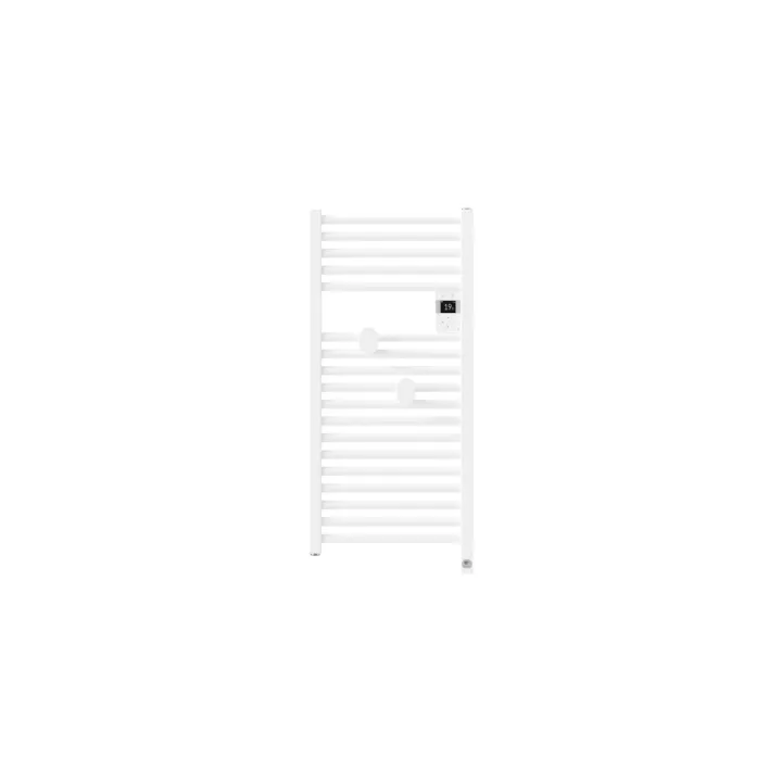 Radiateur Sèche-Serviettes Connecté Riva 5 Etroit 300W Blanc Brillant