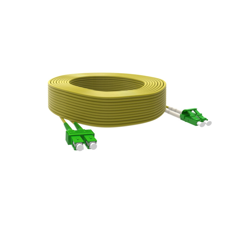 Jarretiere Optique Mono Os1/2 9/125 Apc Dplex Lcapc/Scapc 20M