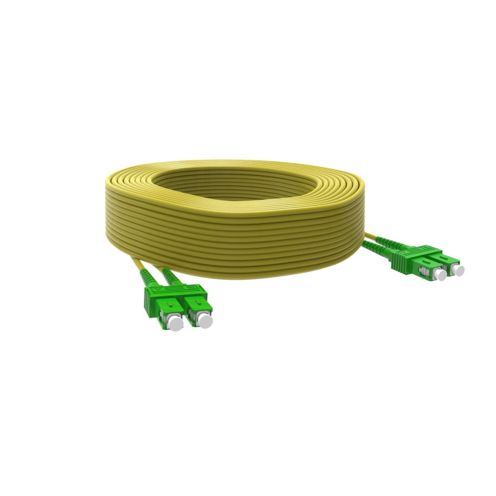 Jarretiere Optique Mono Os1/2 9/125 Apc Dplex Scapc/Scapc 20M