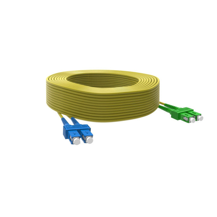 Jarretiere Optique Mono Os1/2 9/125 Apc Dplex Sc/Scapc 20M