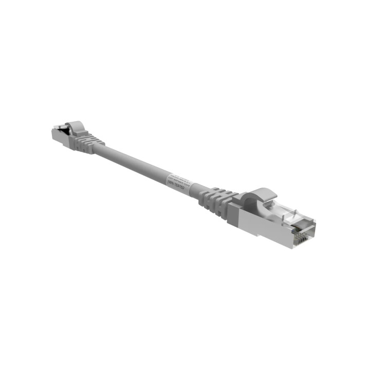CORDON RJ45 CAT6 FUTP 100OHMS LSOH SURMOULE GRIS LG 0.15M