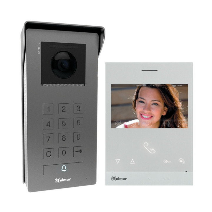 Kit vidéo 4.3'' SOUL ACCESS 1 appel avec contrôle d'accès par clavier à codes