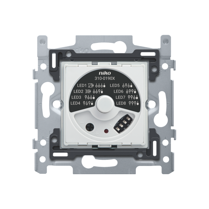 SOCLE, VARIATEUR À BOUTON ROTAT. UNIV., DÉPARASIT. TCC, À 3 FILS