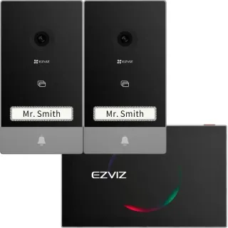 Cs-Hp7 Visiophone - Ezviz - Ep7 - "2 Entry Kit" - 2 Platines De Rue - Ecran Intérieur