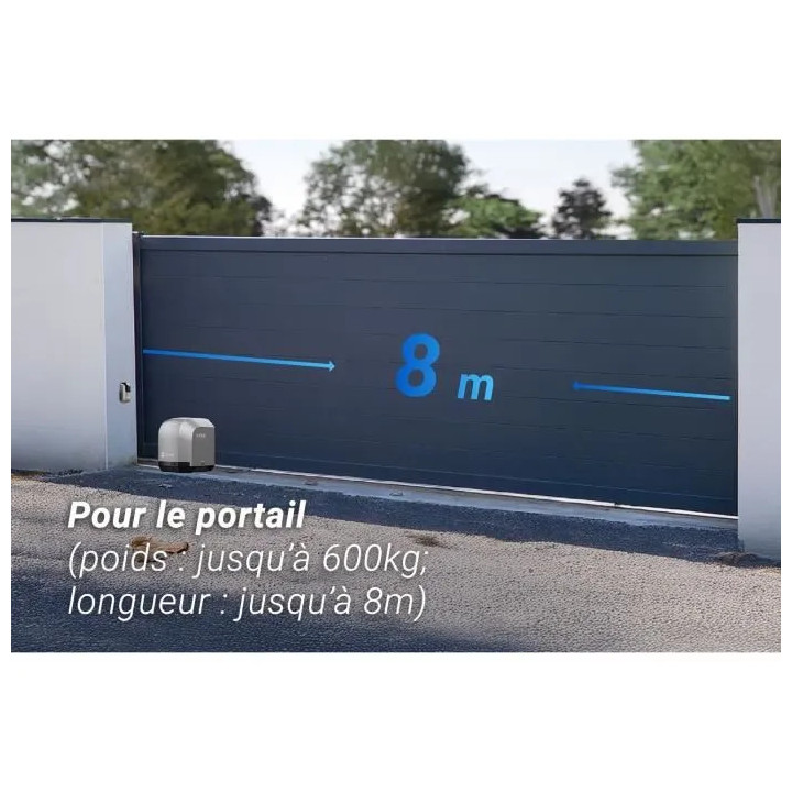 Cs-Hg2 Kit moteur de portail coulissant - EZVIZ - HG2 600 Pro - Connecté - Jusqu'à 600 kg