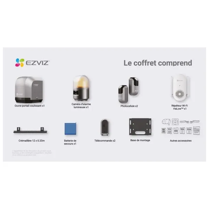 Cs-Hg2 Kit Moteur De Portail Coulissant - Hg2 600 Pro - Connecté - Jusqu'À 600 Kg