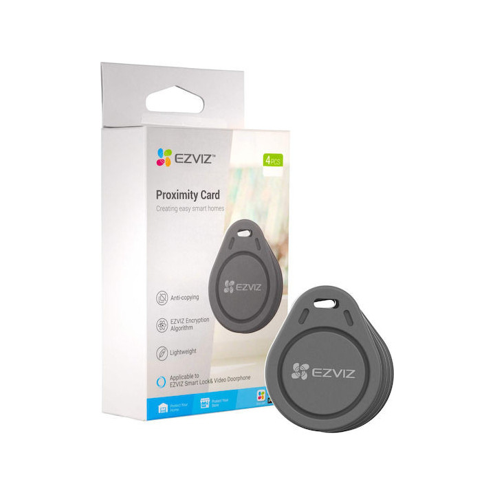 Cs-Dl-Ic-Cpu-R200 Ezviz Badge de contrôle d'accès 4 pièces grise