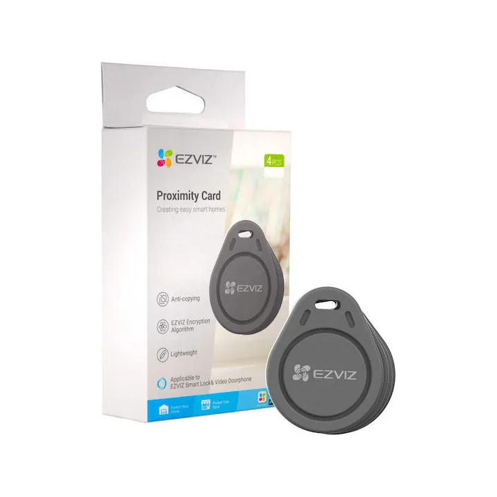 Cs-Dl-Ic-Cpu-R200 Ezviz Badge De Contrôle D'Accès 4 Pièces Grise