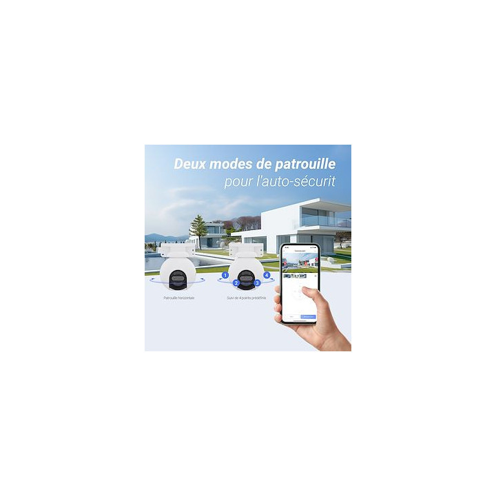 Cs-H80X Caméra Wi-Fi motorisée, à double objectif et ColorFULL