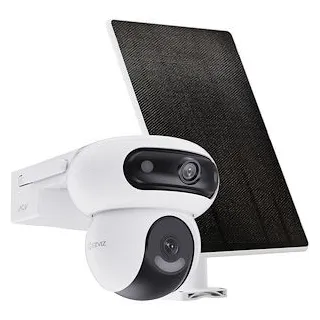 Cs-Hb90/Sp Kit De Caméra Wi-Fi Sur Batterie À Double Objectif Et Double Rotation Avec Un Panneau