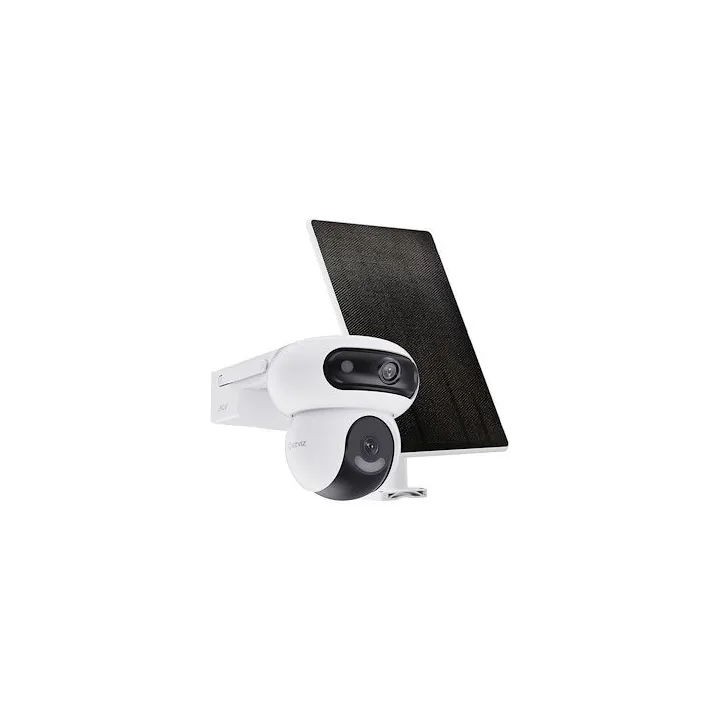 Cs-Hb90/Sp Kit De Caméra Wi-Fi Sur Batterie À Double Objectif Et Double Rotation Avec Un Panneau