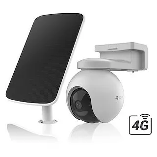 Kit Camera Sur Batterie 3Mp 4G + Panneau Solaire Eb8