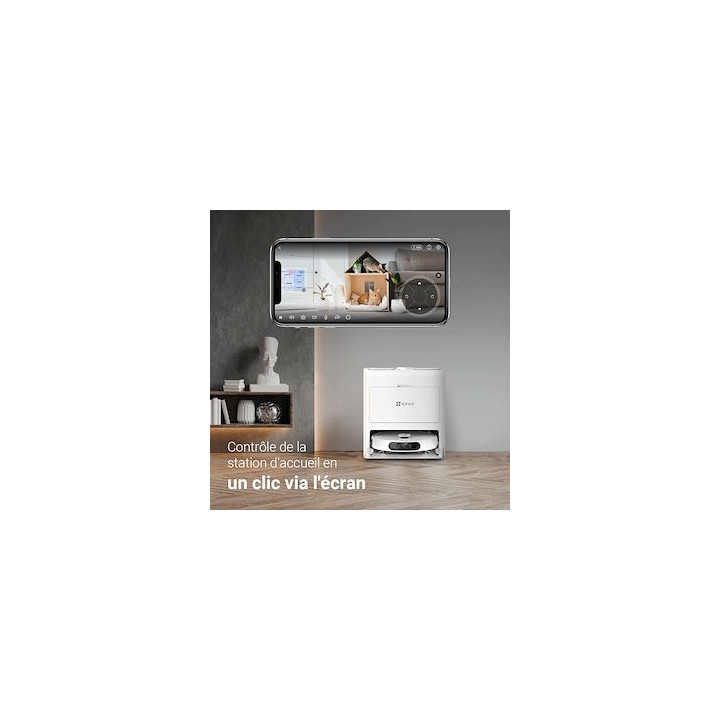 Cs-Rs2-Twt2 Robot aspirateur&serpillère combiné/Caméra 3K/Station d'accueil tout-en-un