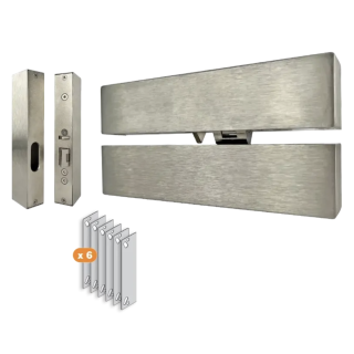 Verrou électrique issue de secours en applique NF S 61-937 335 Is 6000 N Rupture 2 X Ctc 24/48V Dc Nf S61-937