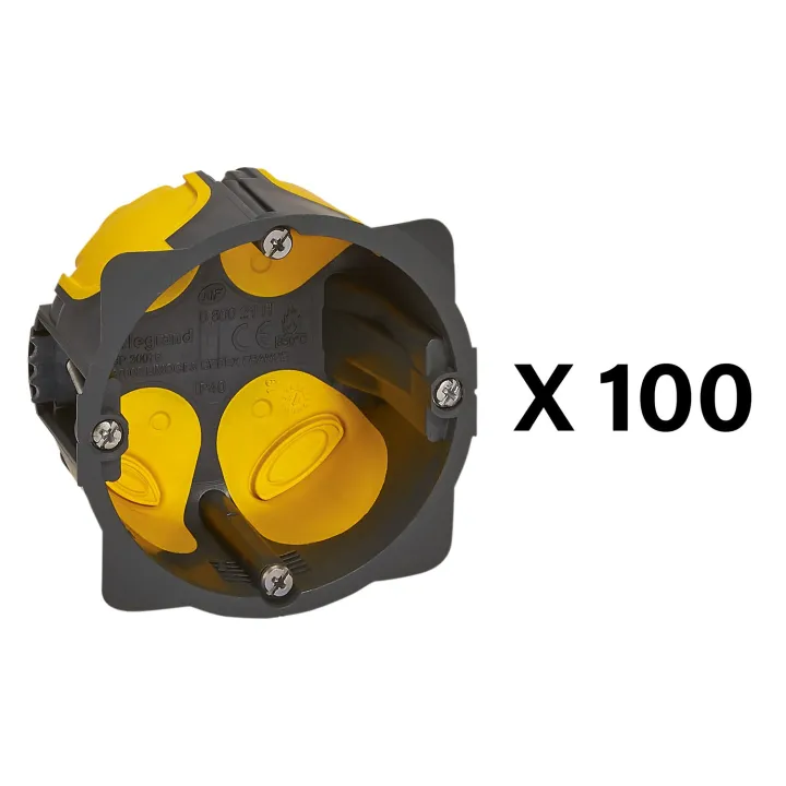Distribox Eco Batibox - Lot De 100 Boîtes Eco Batibox - Profondeur 40Mm
