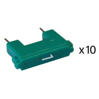 Jeu de 10 cavaliers de configuration pour système BUS avec marquage 9