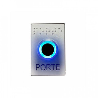 Bouton Poussoir San Contact - Finition Chrome Mat