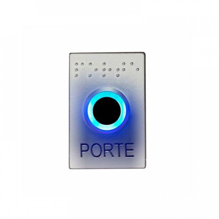Bouton Poussoir San Contact - Finition Chrome Mat