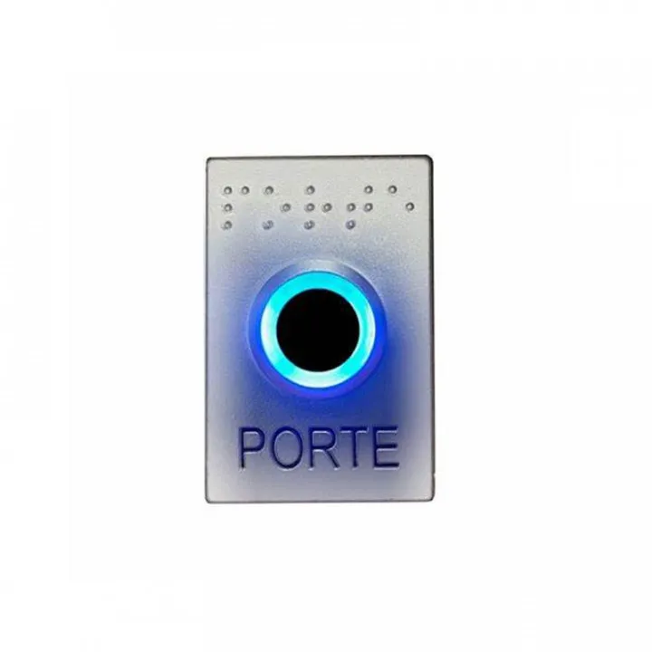 Bouton Poussoir San Contact - Finition Chrome Mat
