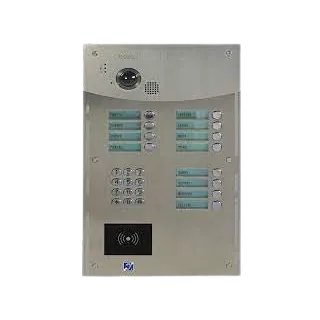 Interphone 4 Bouton Avec Clavier Codé 12 Touch Rétro-Éclairée