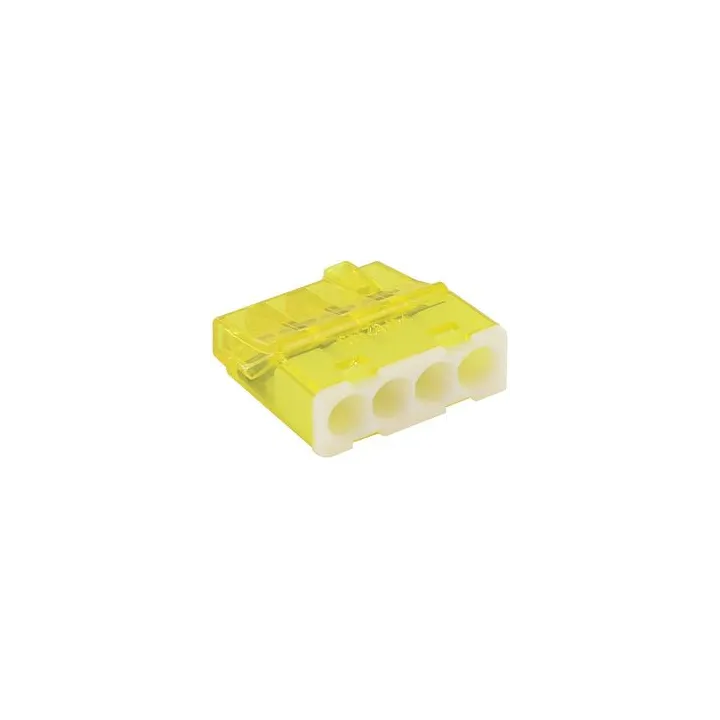 Boîte De Connecteurs Miniconnex 4 Entrées Jaune