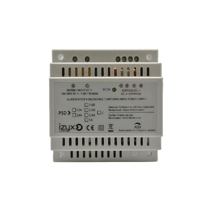 Alimentation Modulaire 60W - 12V/Vcc 4,5A Filtrée Régulée