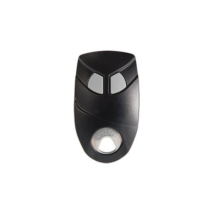 Télécommande 2 Canaux - Insert Inox Gravé - Noir